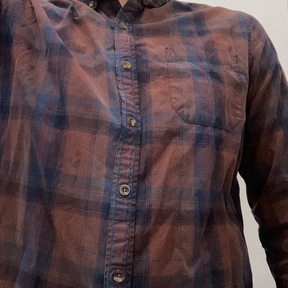 Topman Red Tartan Check Button Up Shirt - Picture 4 of 6